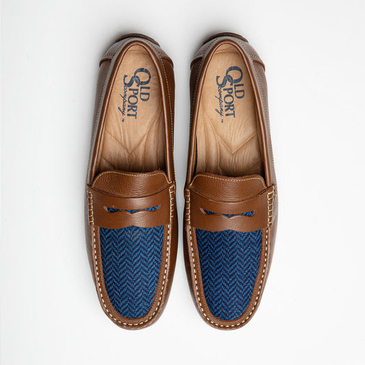 The Navy Herringbone Loafer Old Sport Company