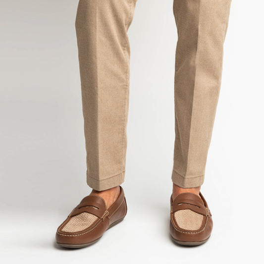 The Tan Herringbone Loafer Old Sport Company