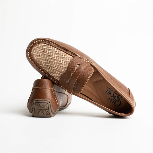 The Tan Herringbone Loafer Old Sport Company