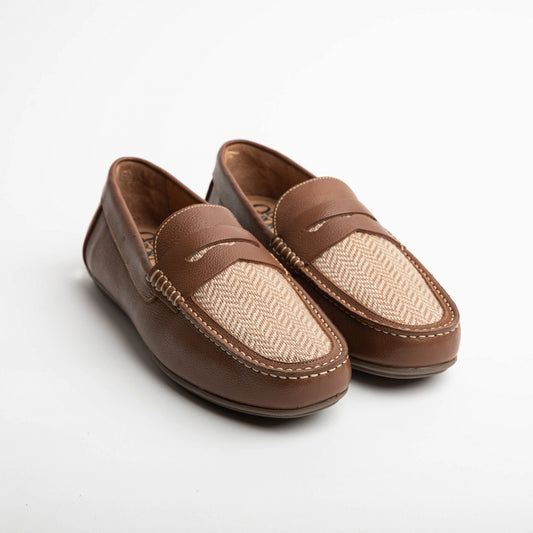 The Tan Herringbone Loafer Old Sport Company