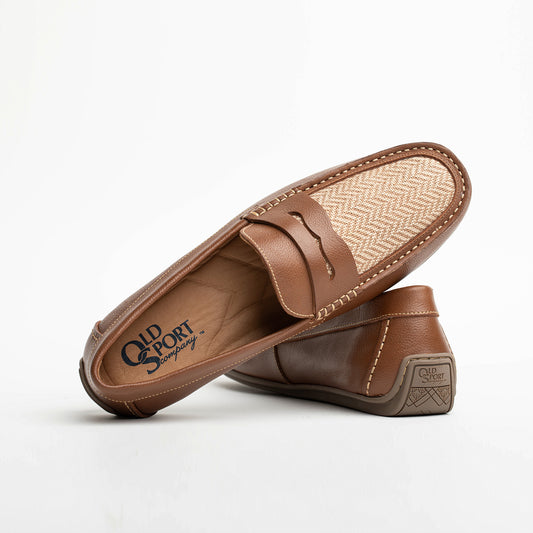 The Tan Herringbone Loafer Old Sport Company